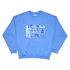 disney dogs & cats oversized unisex crewneck sweatshirt