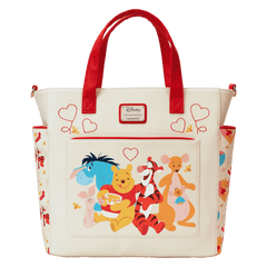 winnie the pooh & friends hearts convertible backpack & tote crossbody bag