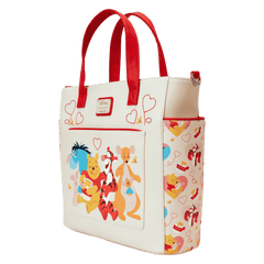winnie the pooh & friends hearts convertible backpack & tote crossbody bag