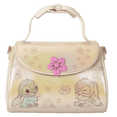 stitch & angel cherry blossom bow handle crossbody bag
