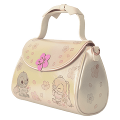 stitch & angel cherry blossom bow handle crossbody bag
