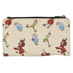 peter pan exclusive captain hook pirate skull flap wallet