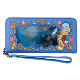 pinocchio exclusive blue fairy lenticular wristlet wallet