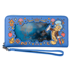 pinocchio exclusive blue fairy lenticular wristlet wallet