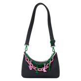 wicked: for good glinda & elphaba crossbody bag with charms