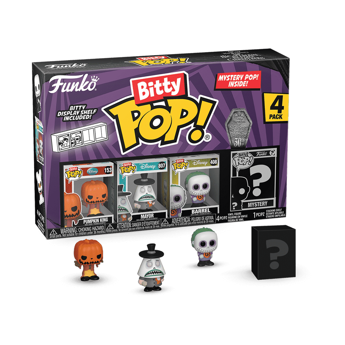 bitty pop! the nightmare before christmas 4-pack series 2