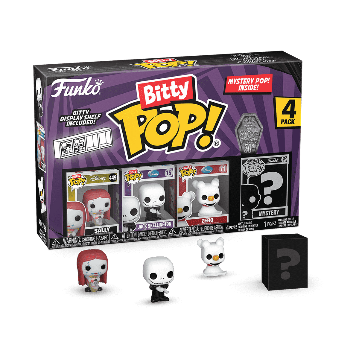 bitty pop! the nightmare before christmas 4-pack series 3