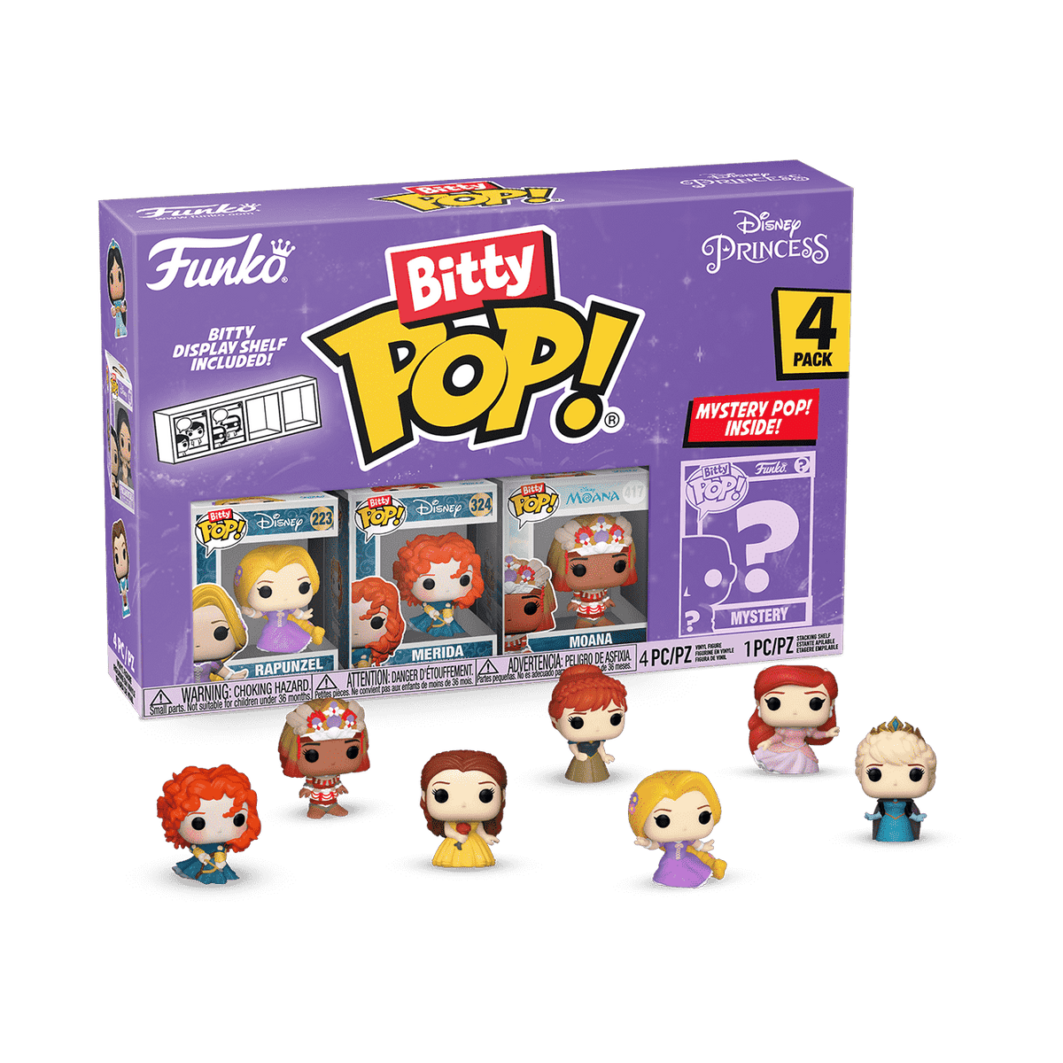 bitty pop! disney princess 4-pack series 4