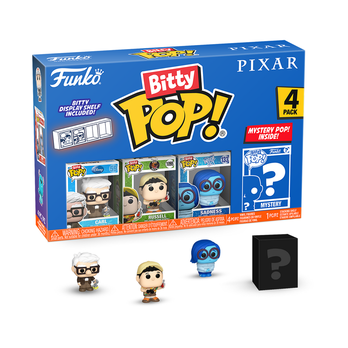 bitty pop! pixar 4-pack series 3