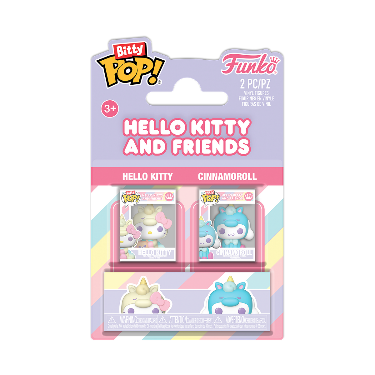bitty pop! hello kitty & cinnamoroll 2-pack