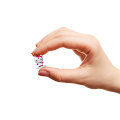 bitty pop! rides hello kitty in racecar