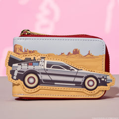 back to the future 40th anniversary time machine accordion wallet
