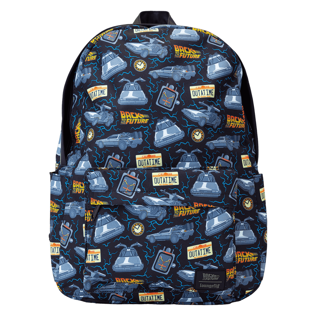 back to the future 40th anniversary all-over print full-size backpack
