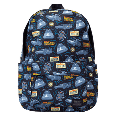 back to the future 40th anniversary all-over print full-size backpack