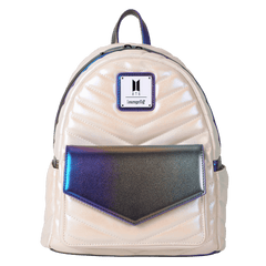 funko pop! by loungefly bts iridescent quilted mini backpack