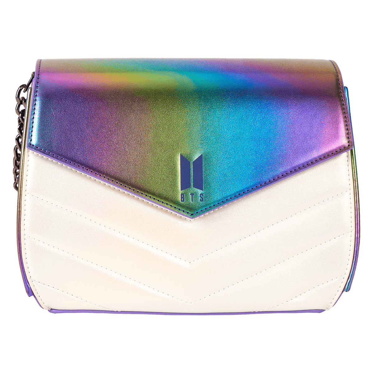 funko pop! by loungefly bts iridescent quilted crossbody bag