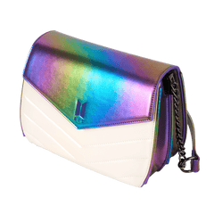 funko pop! by loungefly bts iridescent quilted crossbody bag