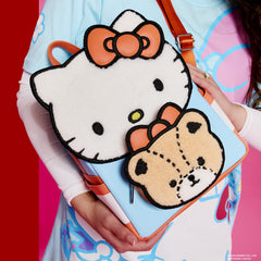 sanrio hello kitty & tiny chum bear sherpa mini backpack