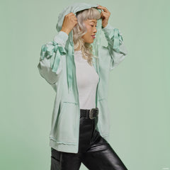 peter pan tinker bell ribbon unisex zip up hoodie