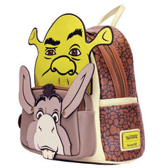 shrek and donkey cosplay mini backpack