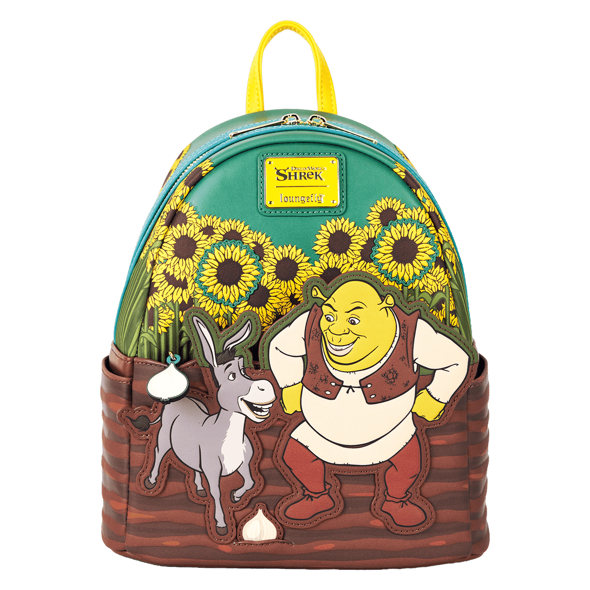 shrek & donkey sunflower field mini backpack