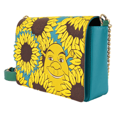 shrek & donkey sunflower field crossbody bag