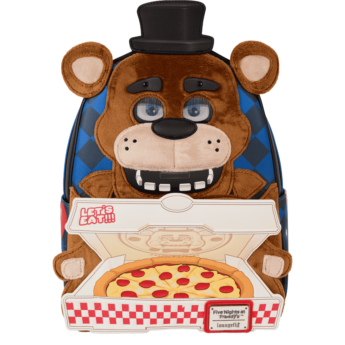 five nights at freddy's freddy fazbear plush cosplay lenticular mini backpack