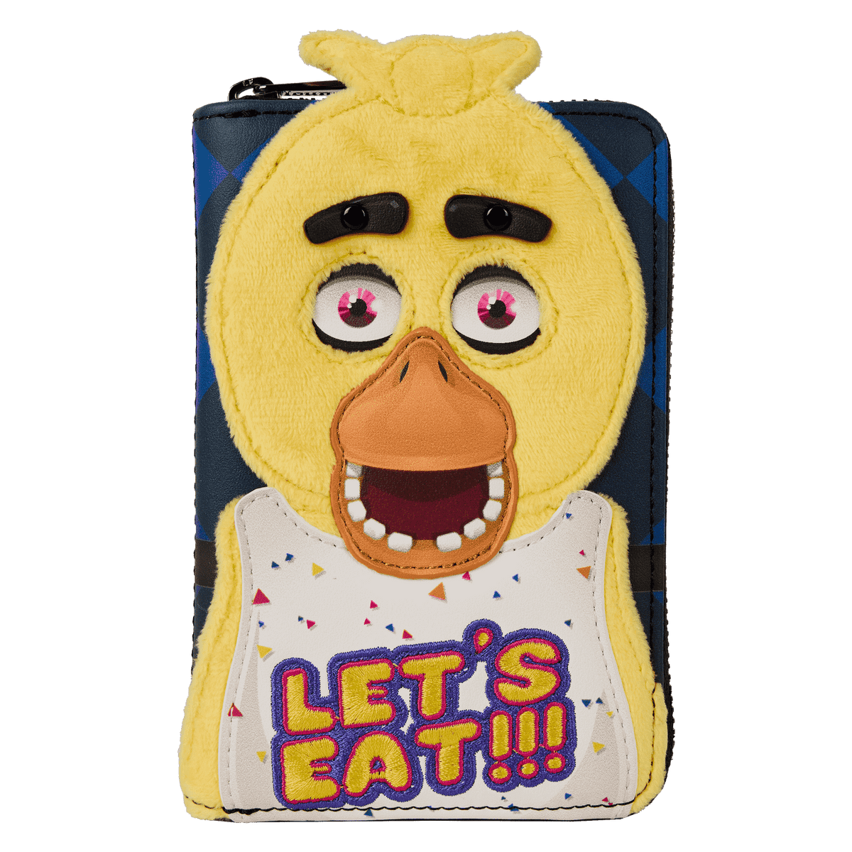 five nights at freddy's chica plush cosplay zip around wallet