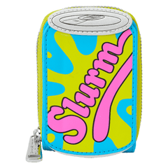 wondercon limited edition futurama slurm glow accordion zip around wallet