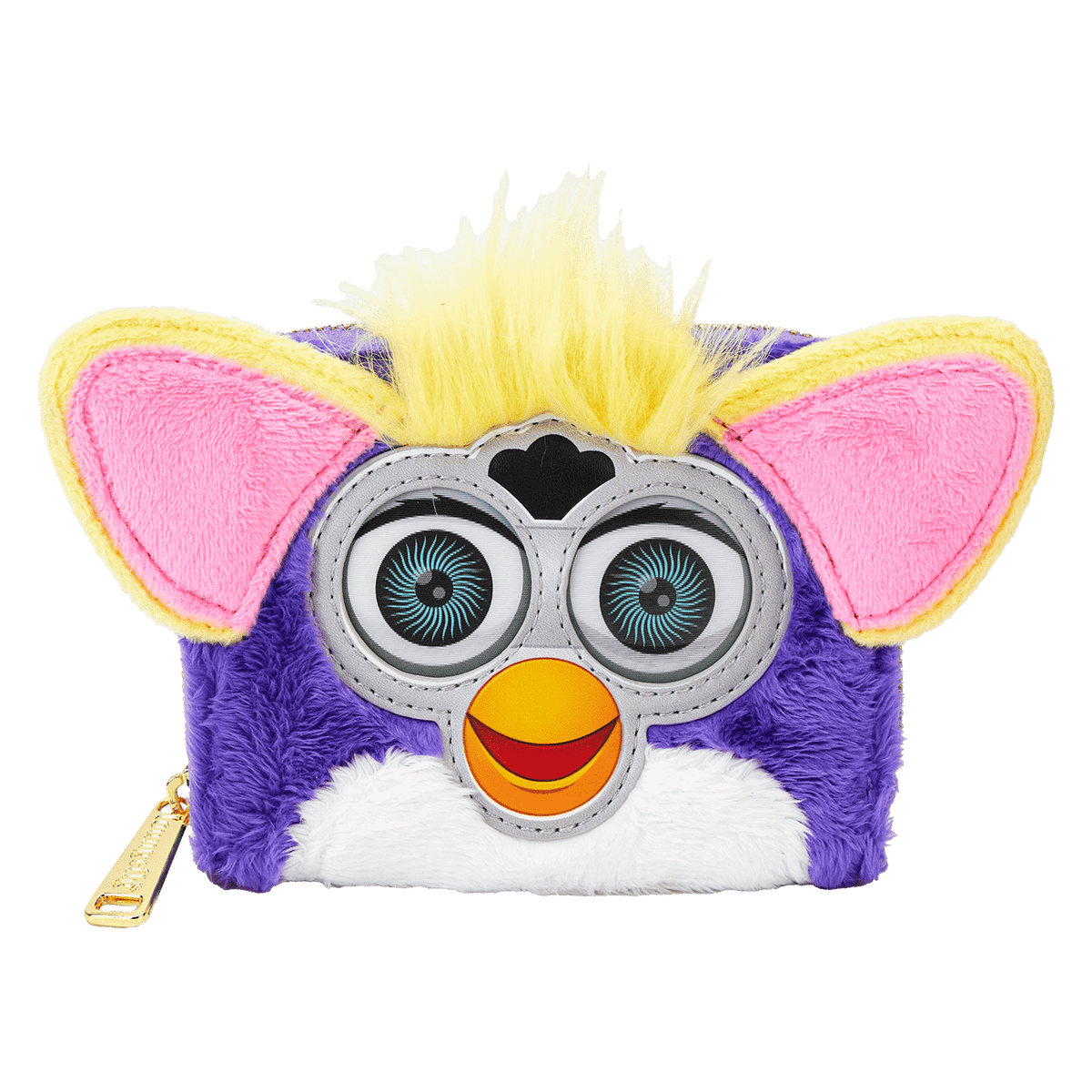 furby plush cosplay lenticular zip around wallet