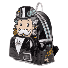 monopoly 90th anniversary pennybags glitter cosplay mini backpack