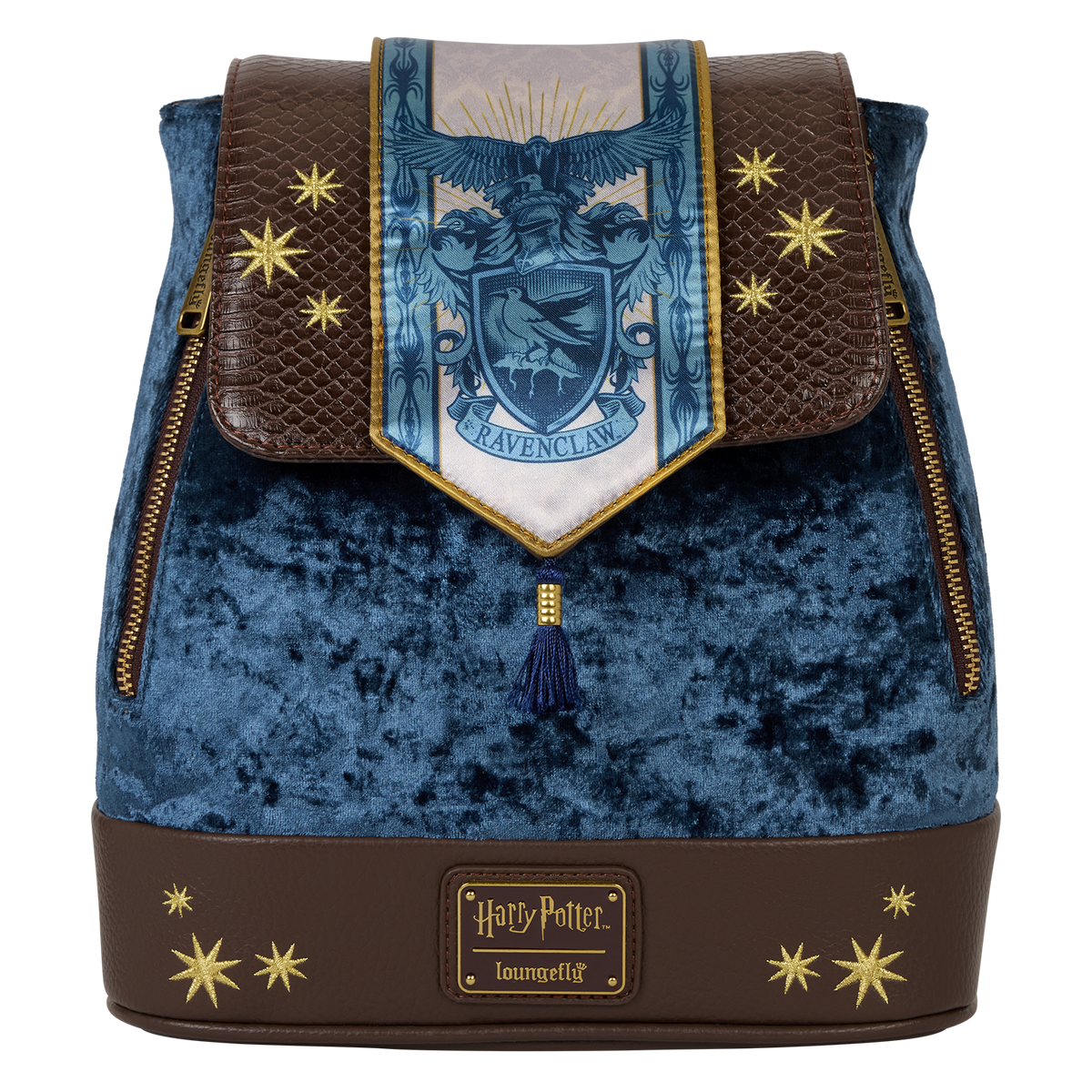 exclusive harry potter ravenclaw banner velvet mini backpack