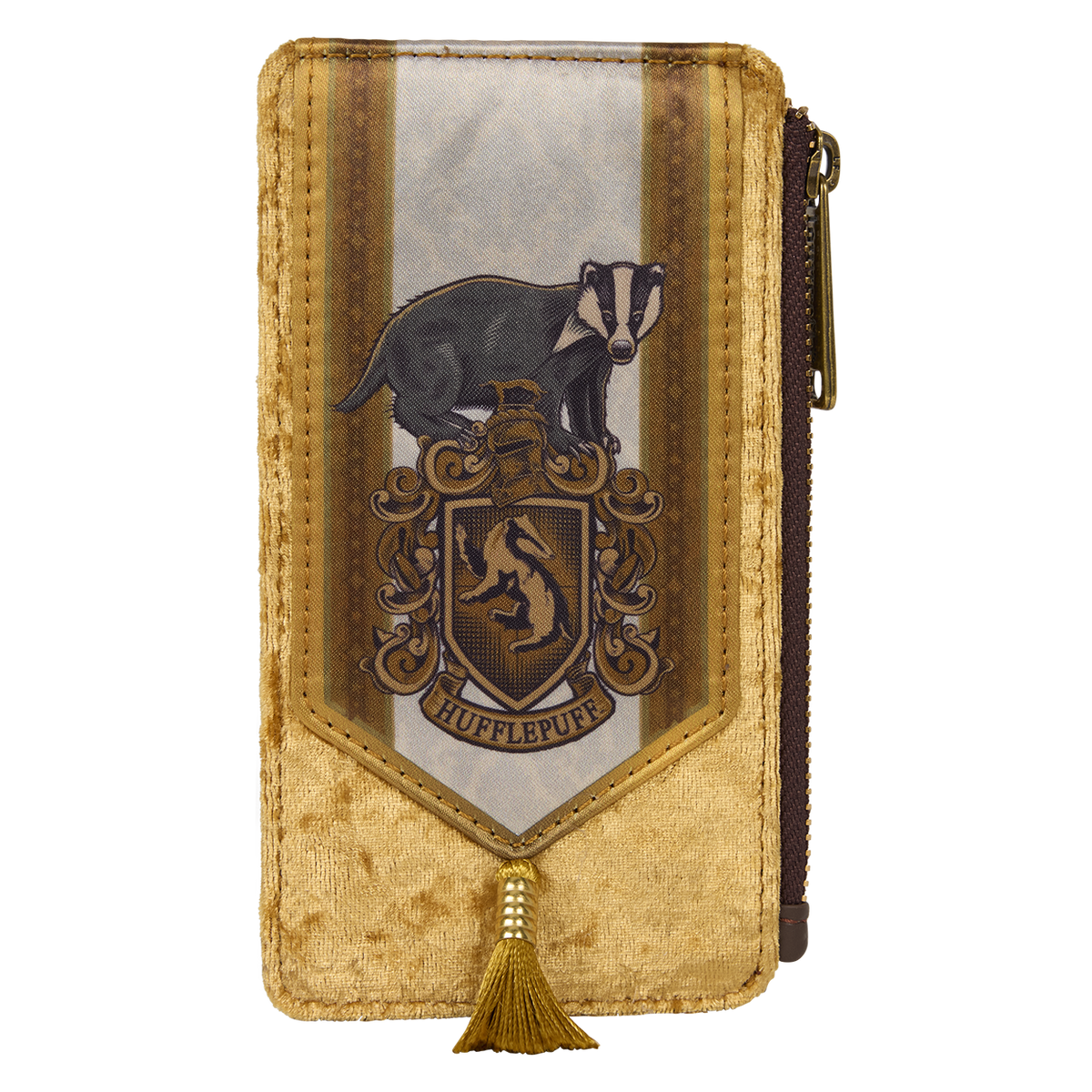 exclusive harry potter hufflepuff banner velvet card holder