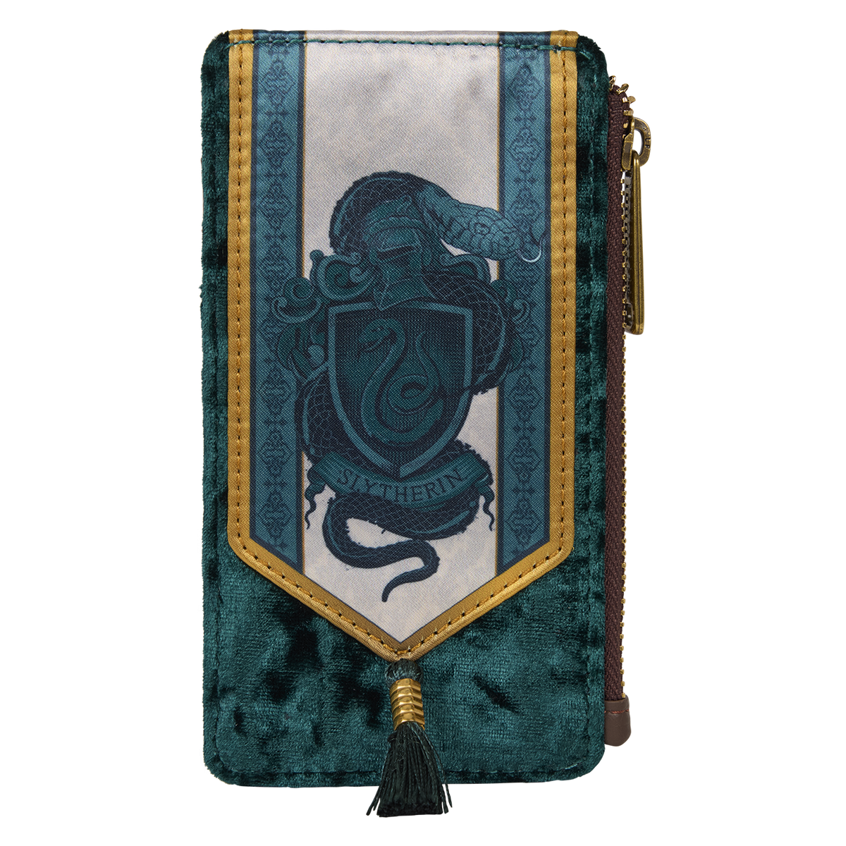 exclusive harry potter slytherin banner velvet card holder