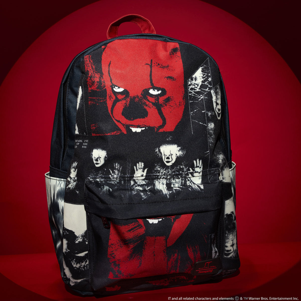 i heart horror it pennywise glow full-size backpack
