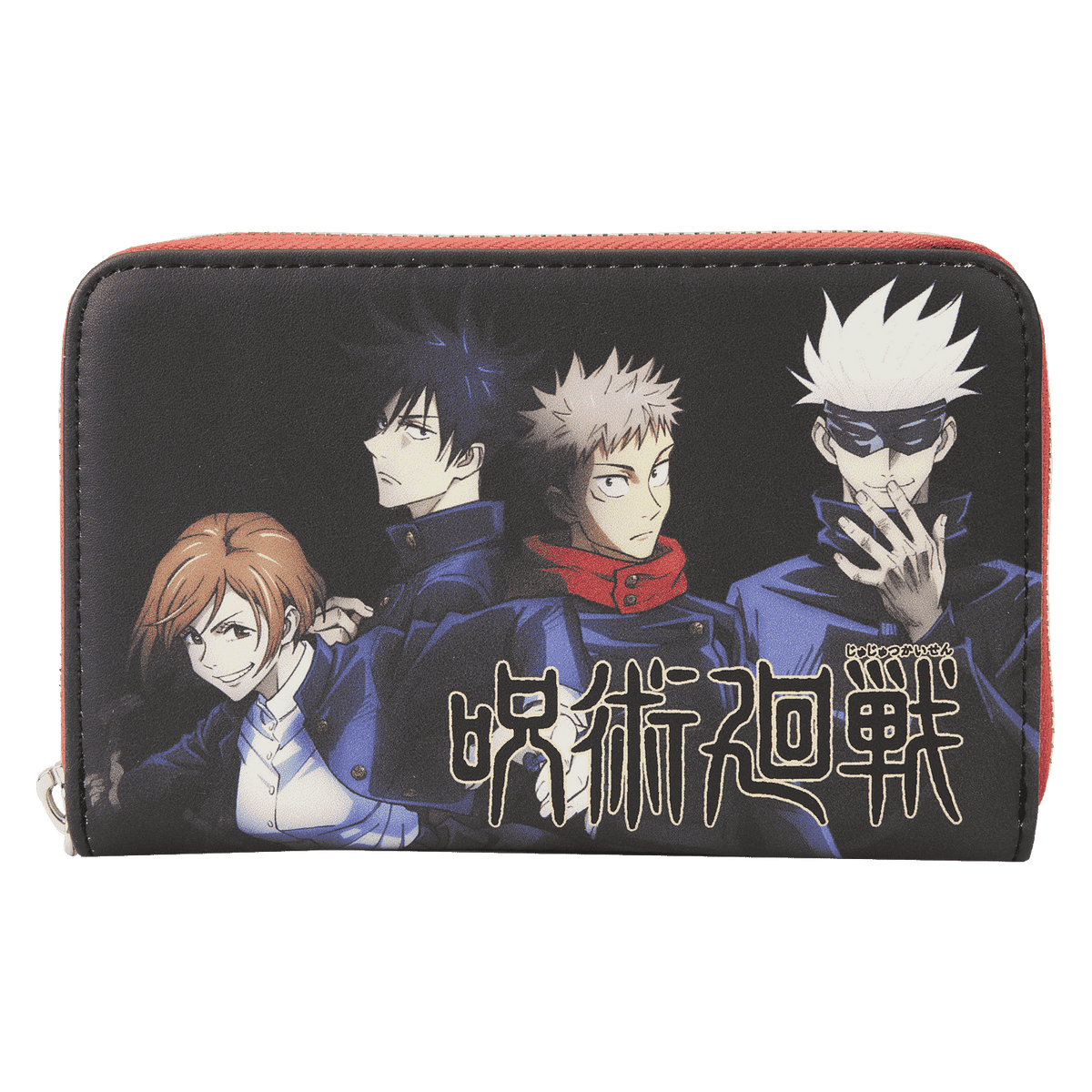 jujutsu kaisen exclusive first years and gojo sensei zip around wallet