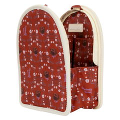 loungefly cream & red floral light-up mini backpack bag organizer insert