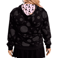 minnie mouse floral rock the dots unisex hoodie
