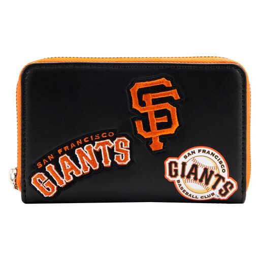 mlb sf giants patches zip around wallet