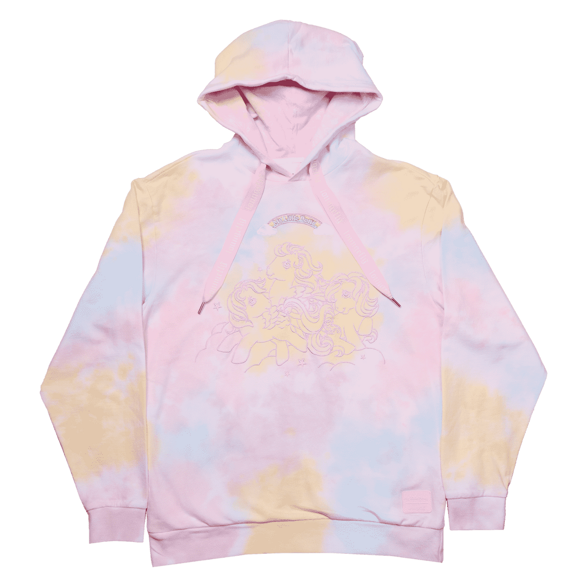 my little pony clouds tie-dye unisex hoodie