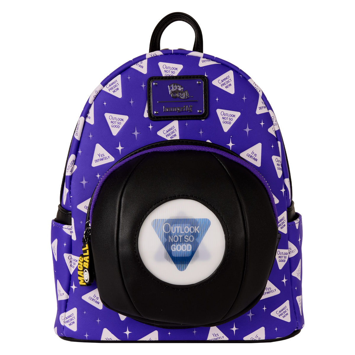 magic 8 ball all-over print lenticular mini backpack
