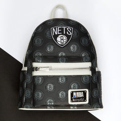 nba brooklyn nets logo mini backpack