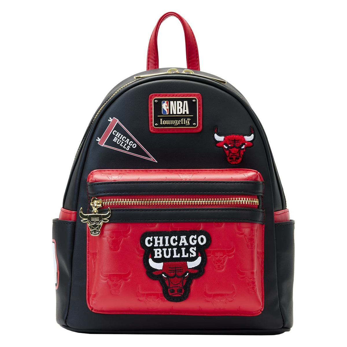 nba chicago bulls patch icons mini backpack