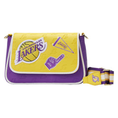 nba los angeles lakers patch icons crossbody bag