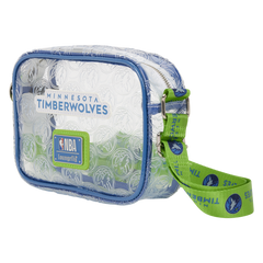 nba minnesota timberwolves clear crossbody stadium bag