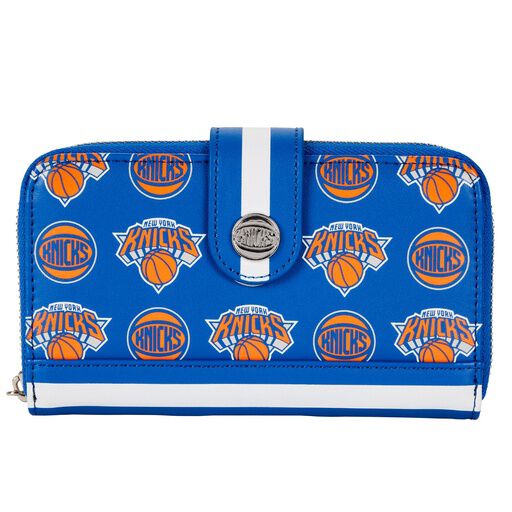 nba new york knicks logo zip around wallet