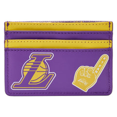 nba los angeles lakers patch icons card holder