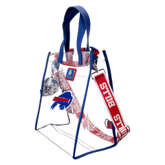 nfl buffalo bills clear convertible backpack & tote crossbody stadium bag