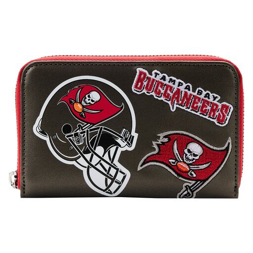 nfl tampa bay buccaneers patches zip around wallet