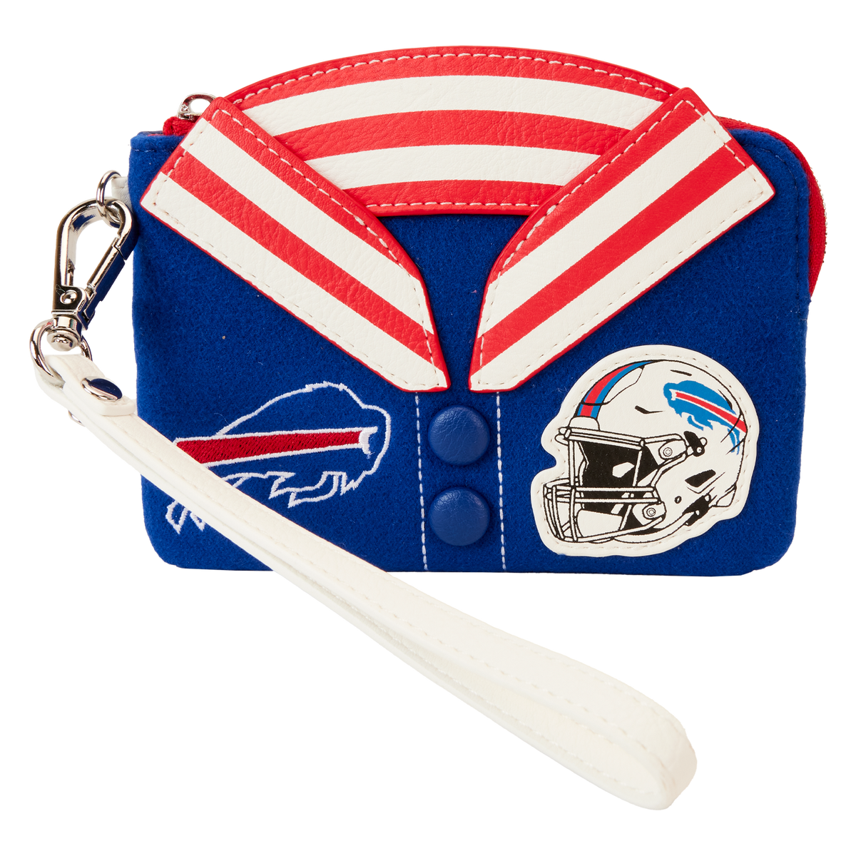 nfl buffalo bills varsity wristlet wallet